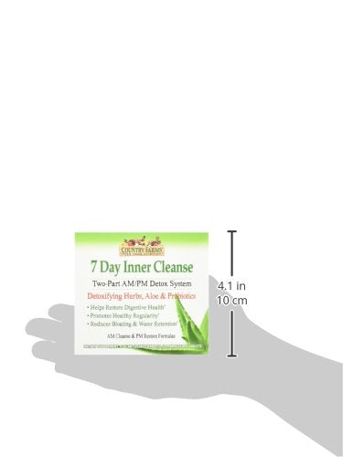 COUNTRY FARMS 7 Day Inner Cleanse, AM/PM Detox System, Detoxifying Herbs COUNTRY FARMS