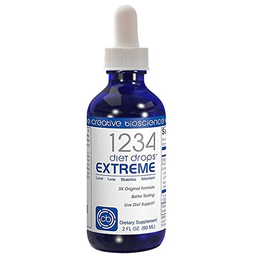 Creative Bioscience 1234 Diet Drops Extreme, 2 Fl Oz (4 Pack) Creative Bioscience