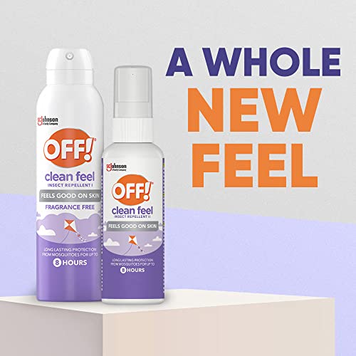 OFF! Clean Feel Insect Repellent Aerosol with 20% Picaridin, Bug Spray