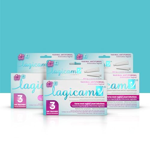Lagicam Vaginal Yeast Infection, Antifungal 3 Day Miconazole Nitrate Treatment Cream