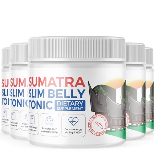 (5 Pack) Sumatra Slim Belly Tonic, Sumatra Slim Belly Tonic Powder Supplement