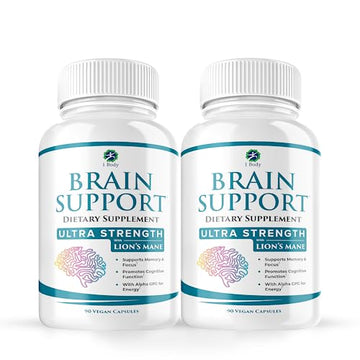 1 Body Brain Support: Twin Pack - 90 Capsules Each - Alpha GPC