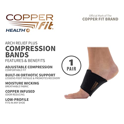 Copper Fit CFACBP Health Unisex Arch Relief Plus with Built-In Orthotic