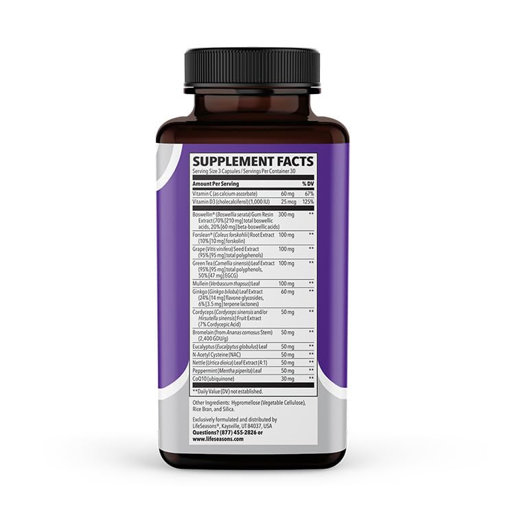 LifeSeasons - Lung Capaci-T - Lung & Respiratory Support Supplement