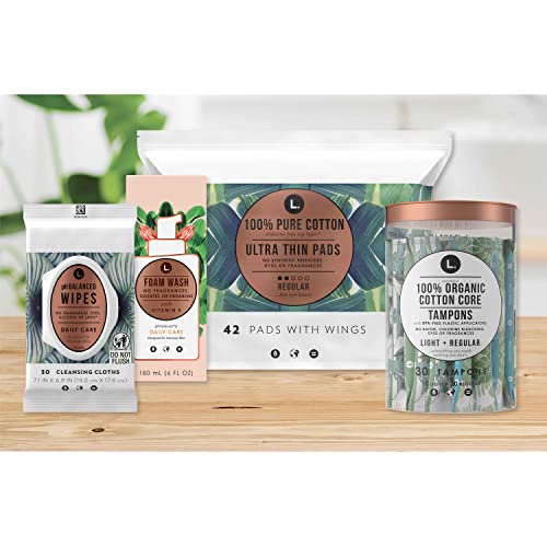 L. Fragrance Free Period Care Foaming Wash, pH Balanced, Free from Fragrances, Sulfates L.