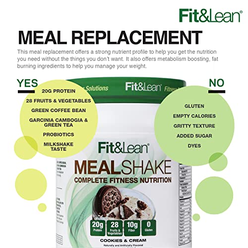 Fit & Lean Meal Shake, Fat Burning Meal Replacement, Meal Replacement with Protein