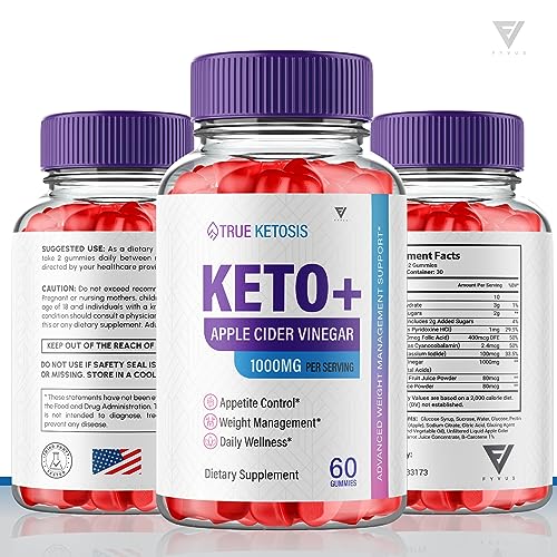 (3 Pack) True Ketosis Keto Gummies for Weight Loss, True Ketosis Keto ACV Gummies Fyvus