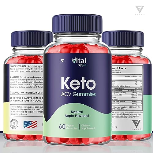 (3 Pack) Vital Ketogenic Keto ACV Gummies for Weight Loss, Vital Private Keto ACV Gummies Fyvus