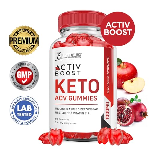 (5 Pack) Activboost Keto ACV Gummies Advanced Formula 1000MG Active Boost