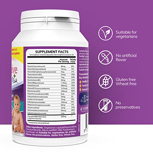 Conceive Plus Fertility Supplements for Women - Prenatal Vitamins - Promote Ovulation