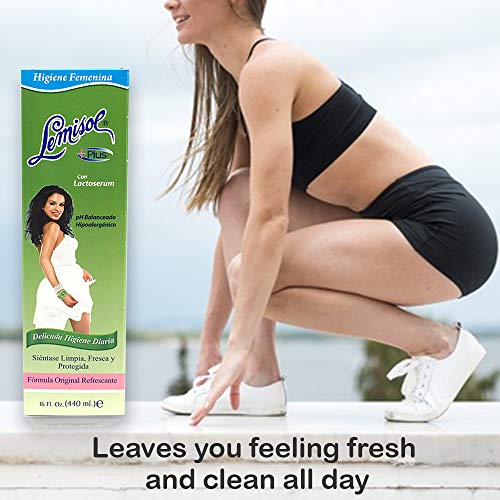 Lemisol Plus, Gentle Daily Feminine Cleanser, Original Refreshing Formula - 8 Oz (Pack of 3) Lemisol