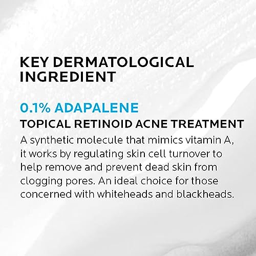La Roche-Posay Effaclar Adapalene Gel 0.1% Acne Treatment, Prescription