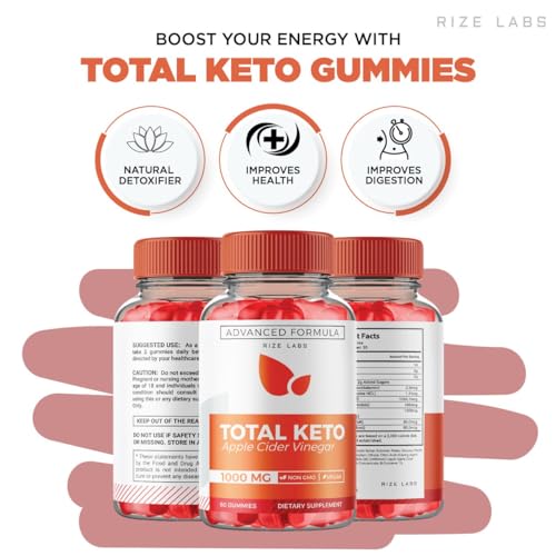(2 Pack) Total Keto Gummies, Total Keto for Advanced Weight Loss, Total Keto Supplement rize labs