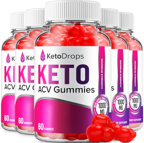 (5 Pack) Keto Drops ACV Gummies - Drops Keto Plus ACV Advanced Formula Gummies