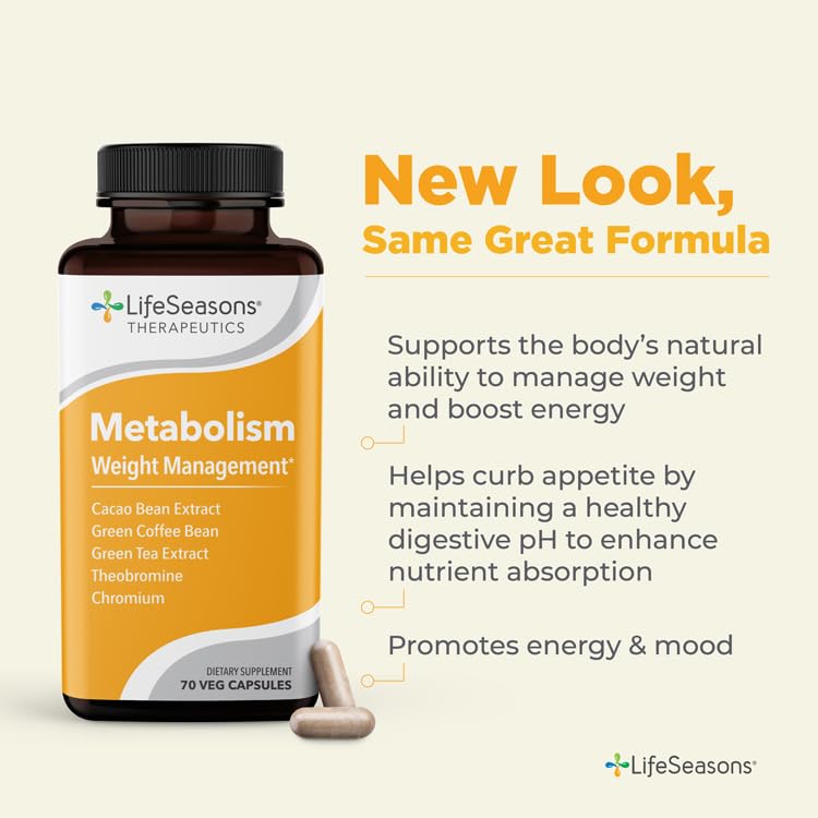 LifeSeasons - Metabolism - Weight Control Support & Energy Boosting Supplement
