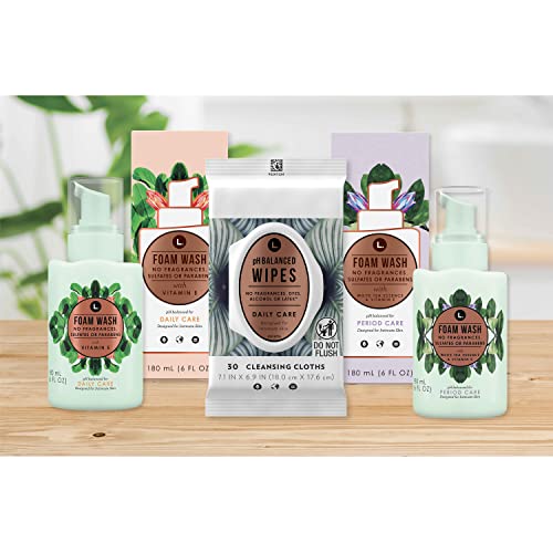 L. Fragrance Free Period Care Foaming Wash, pH Balanced, Free from Fragrances, Sulfates L.