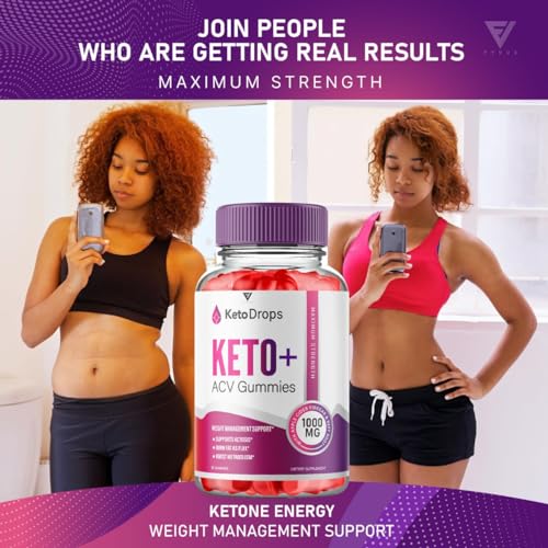 (5 Pack) Keto Drops ACV Gummies, Ketodrops Keto ACV Gummies Advanced Weight Loss Fyvus