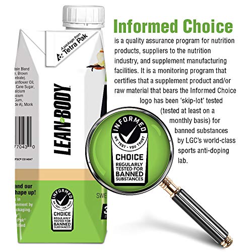 Lean Body Ready-to-Drink, Plant-Based Vegan Vanilla Caramel Protein Shake, 30g Protein Labrada