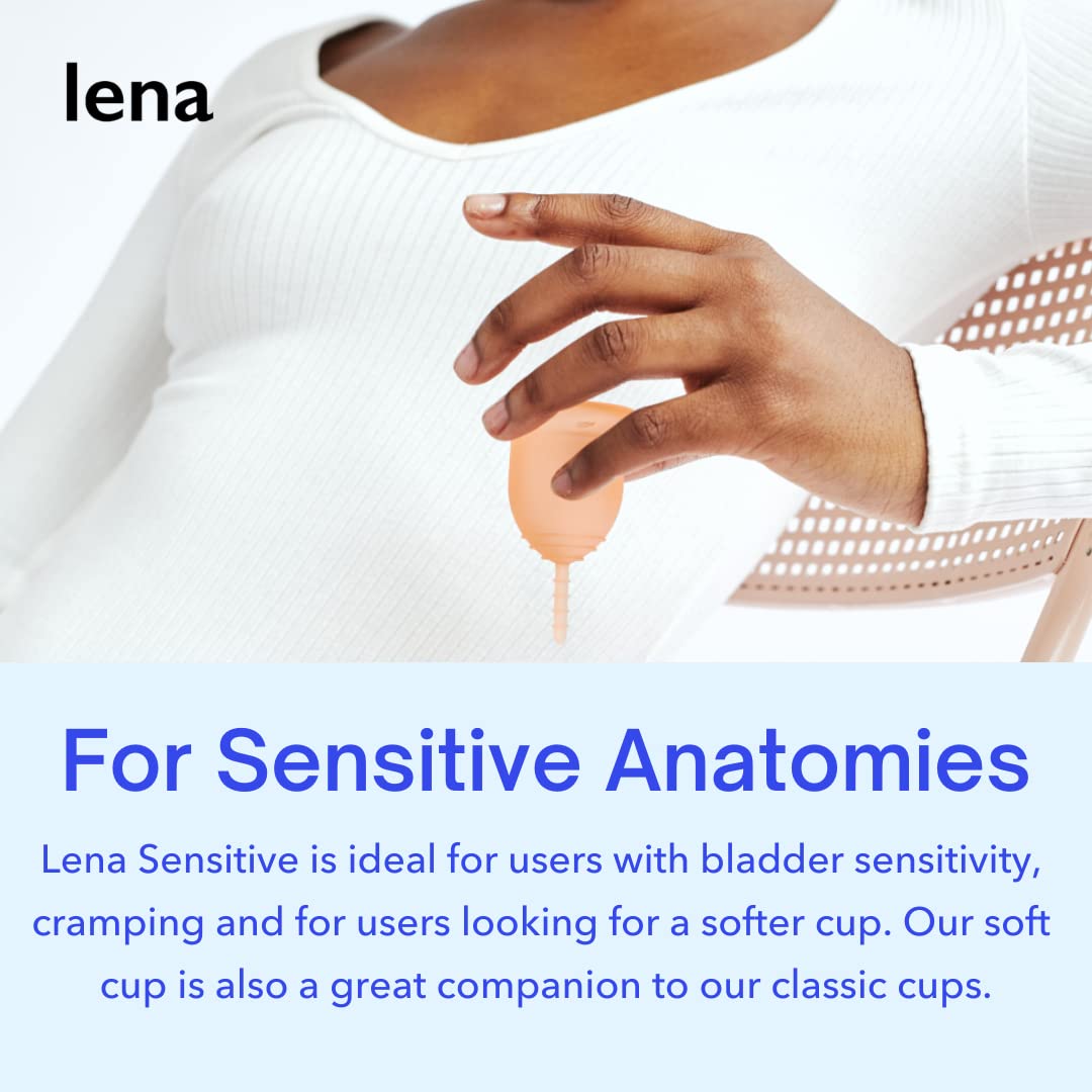 Lena Sensitive Menstrual Cup | Reusable Beginner Period Cup | Wear for 12 Hours