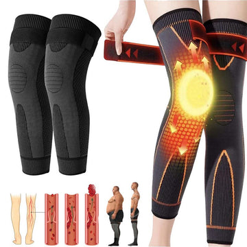 KNEECA Tourmaline Acupressure Selfheating Knee Sleeve, Tourmaline Acupressure Self