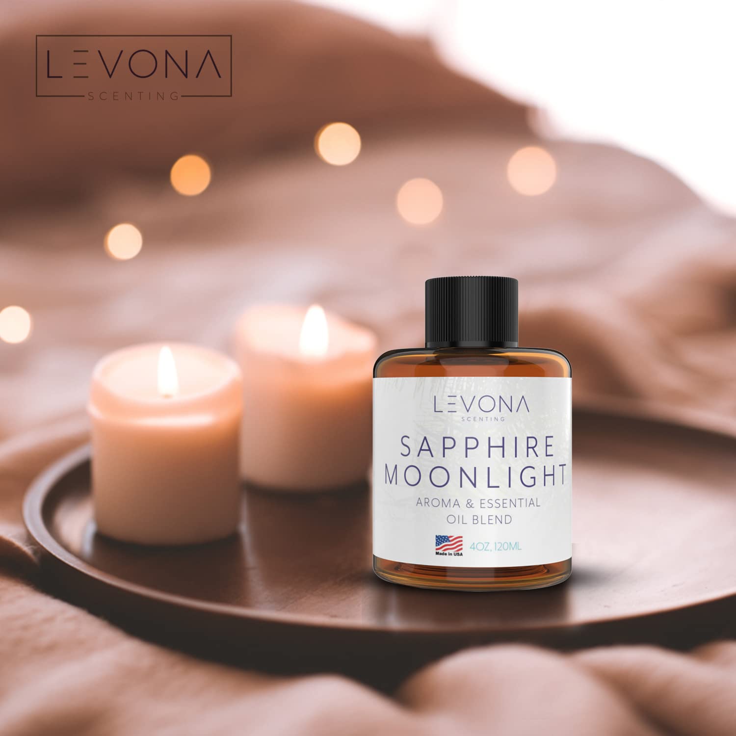 Levona Scent Pure Essential Oils For Diffusers For Home, Hotel & Office - Sapphire Moonlight Essential Oil