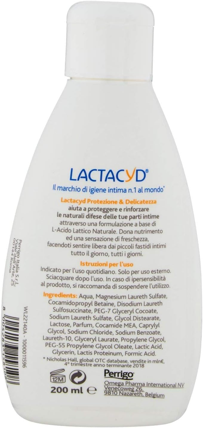 LACTACYD FEMINA Intimate Washing Lotion 200ML Every Day USE Lactacyd