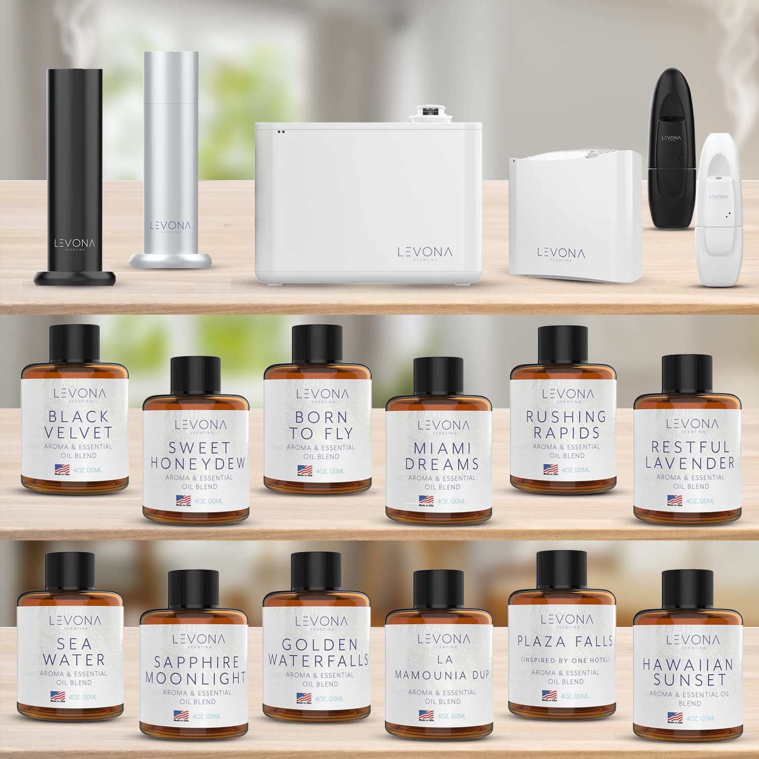 Levona Scent Pure Essential Oils For Diffusers For Home, Hotel & Office - Sapphire Moonlight Essential Oil