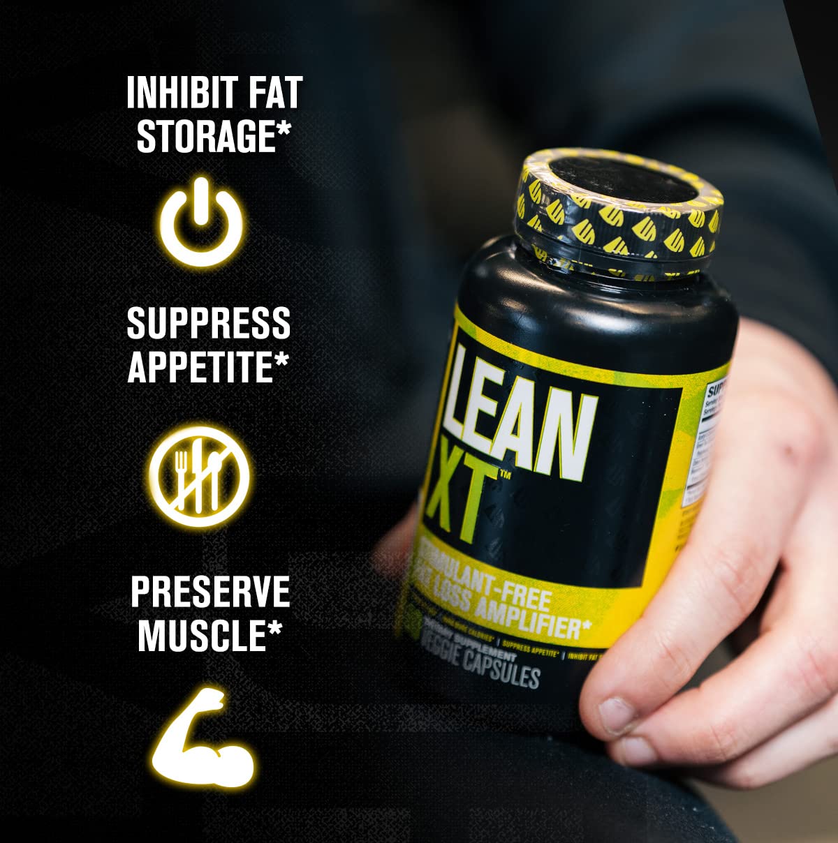Lean-XT Caffeine Free Fat Burner - Non Stim Weight Loss Supplement, Appetite Suppressant Jacked Factory