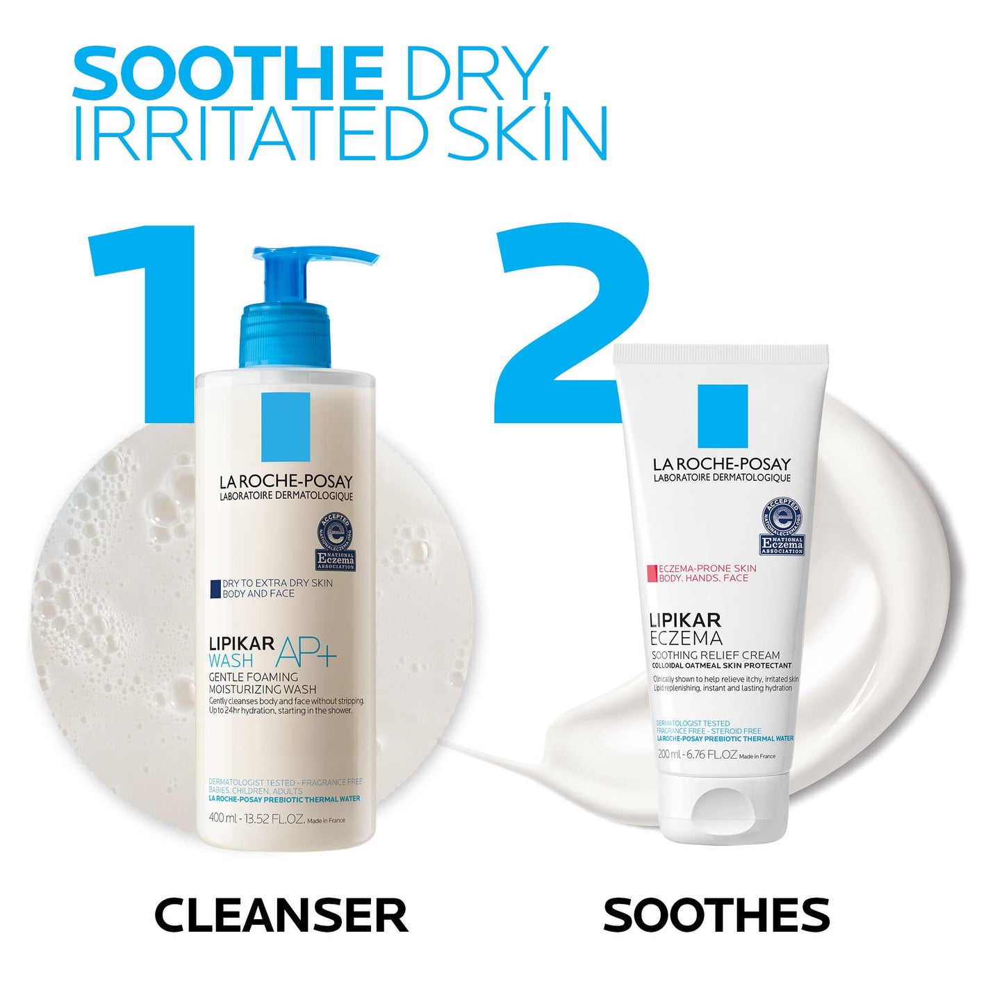 La Roche-Posay Lipikar Soothing Relief Eczema Cream, Face and Body