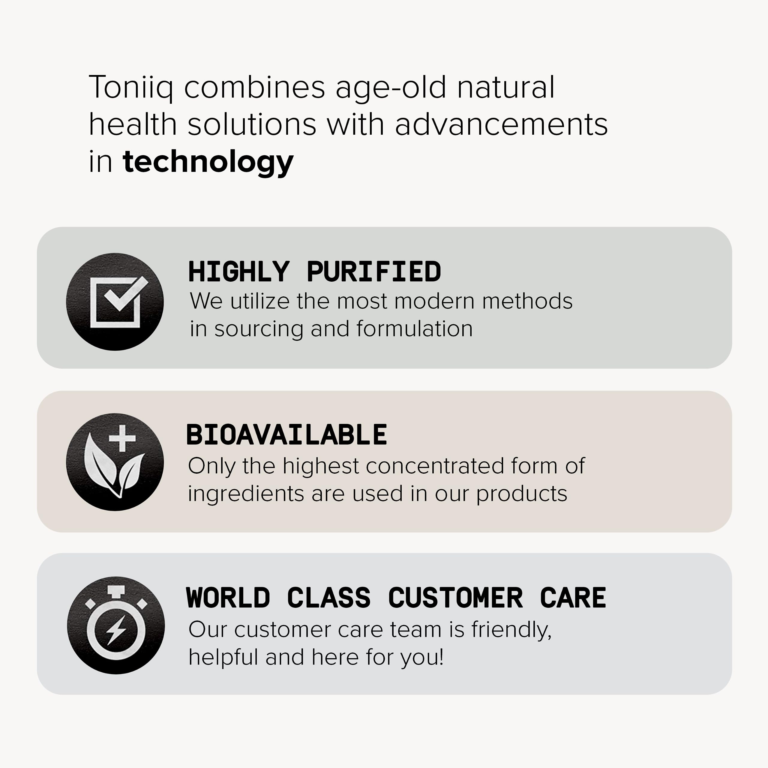 Toniiq 2000mg Taurine Supplement - High Purity Taurine Powder Capsules, 98%+ Pure