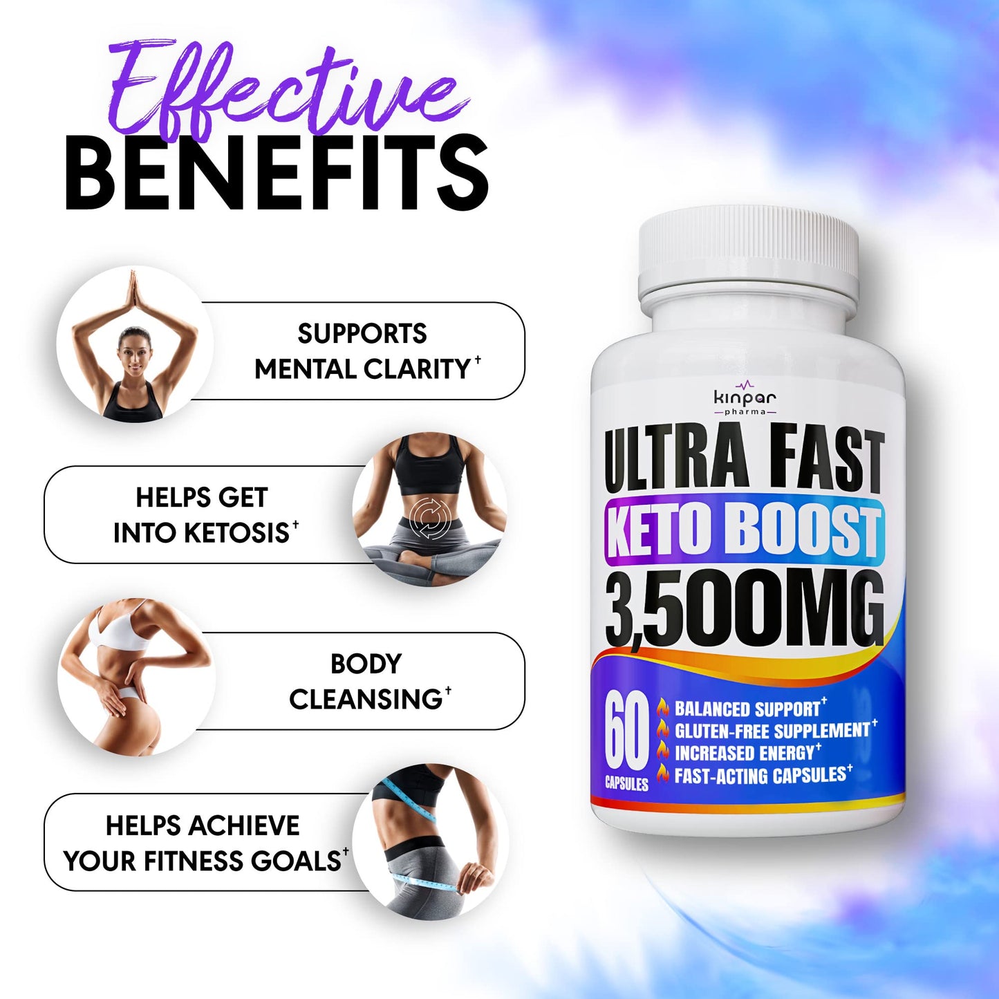 Complete Keto Pills - Keto Fast Exogenous Ketones Supplement for Improved Focus and Stamina