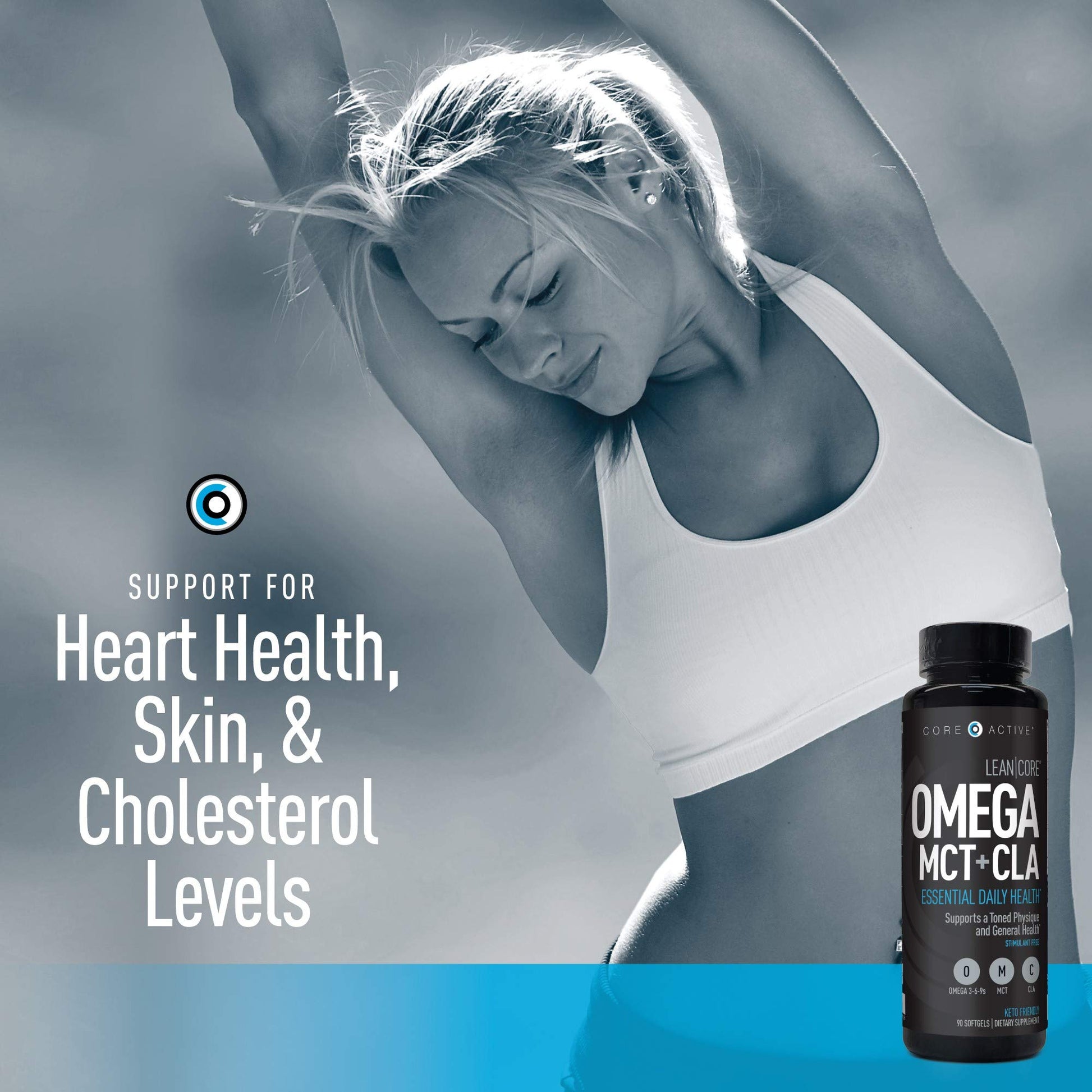 Lean CORE Omega MCT + CLA - Stimulant Free Health Formula, Lean Muscle & Toned (CORE)ACTIVE