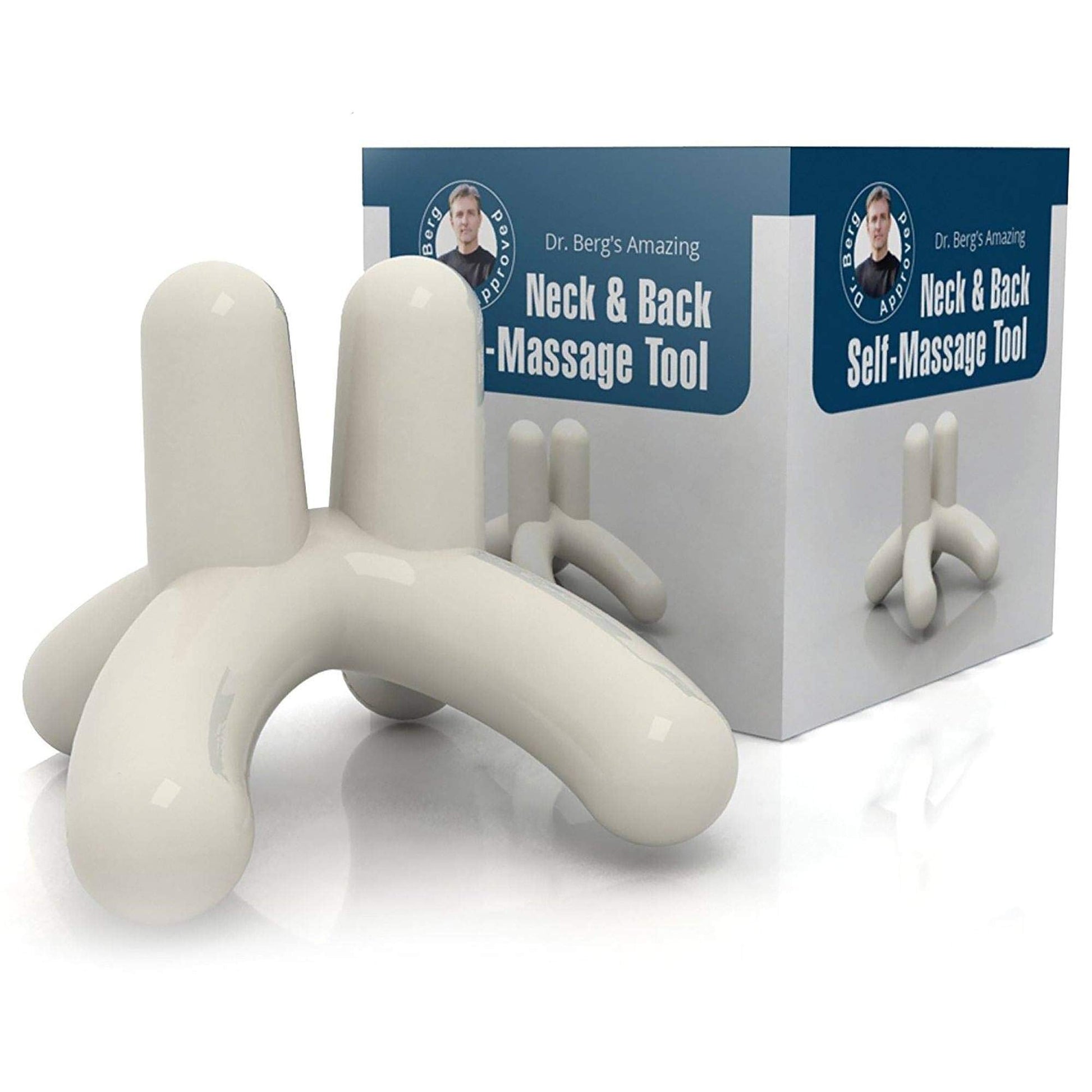 Dr. Bergโs Self-Massage Tool, Best for Back Pain Relief, Handheld Neck and Lower Back