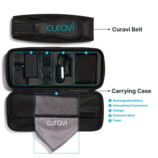 CURAVI Ultra™ Wearable Red Light Therapy Belt for Lower Back Pain Relief - 84 Diodes - Non-Invasive