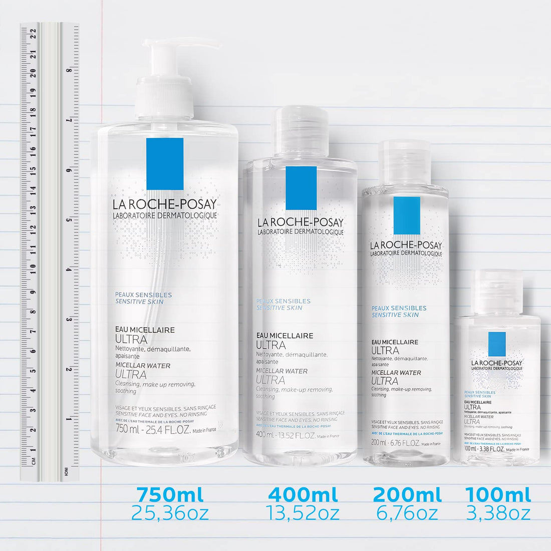 La Roche-Posay Micellar Cleansing Water Facial Cleanser and Makeup La Roche-Posay