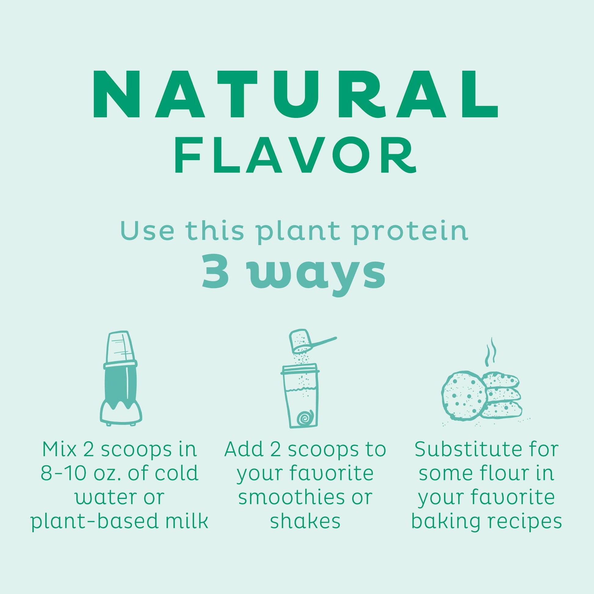 KOS Vegan Protein Powder, Unflavored & Unsweetened - Low Carb Pea Protein Blend KOS