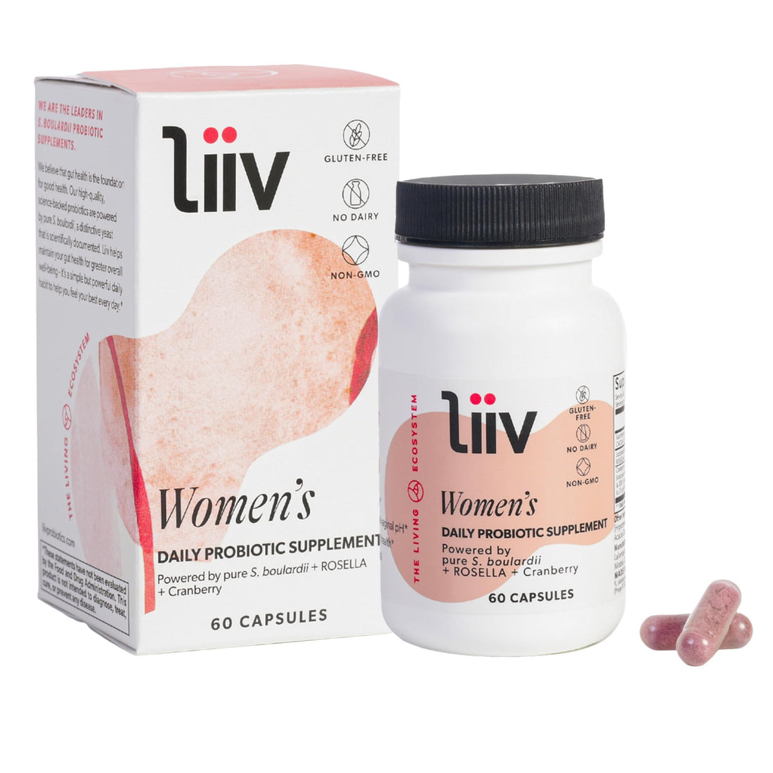 LiiV Women's Probiotics for Women Digestive Health, Vaginal pH Balance & Urinary Tract