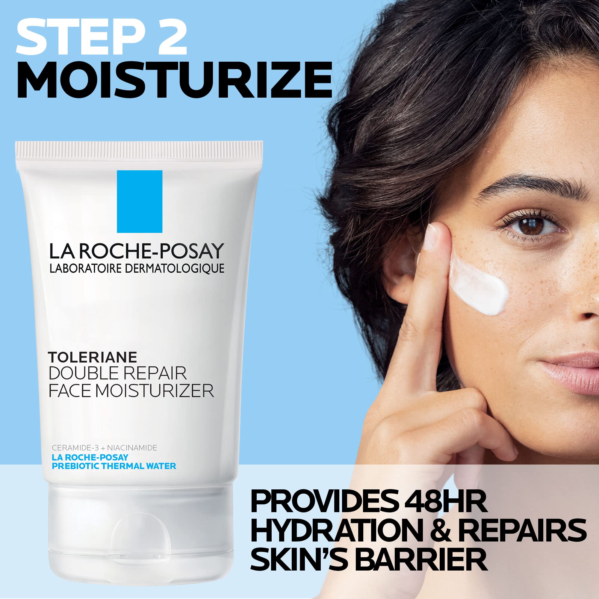 La Roche-Posay Toleraine Skin Care Set | Double Repair Face Moisturizer La Roche-Posay