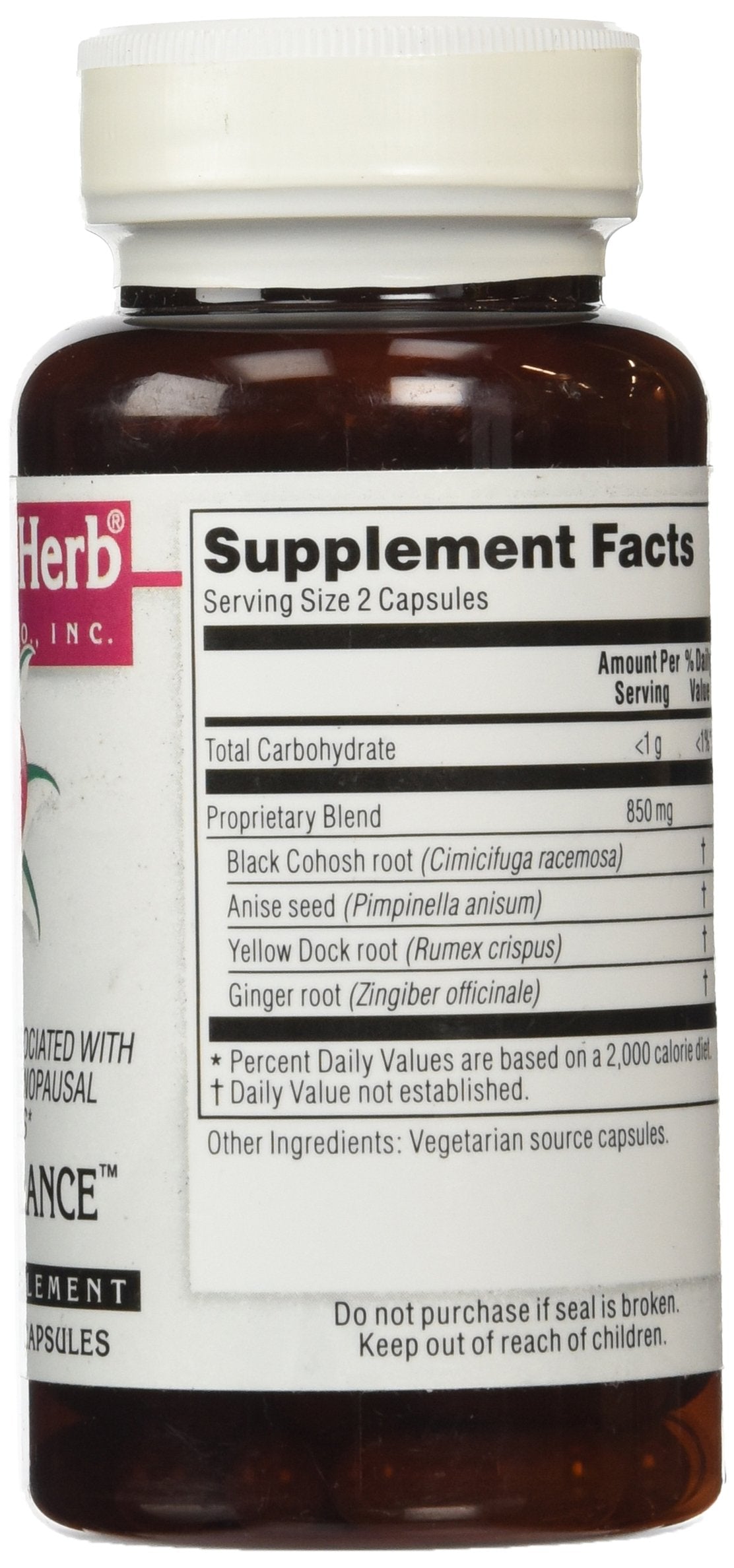 Kroeger Herb Female Balance Capsules, 100 Count Kroeger Herb Products