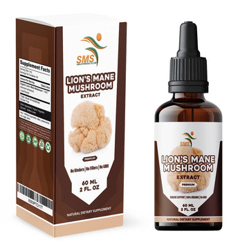 Lion's Mane Mushroom Drops Supplement, Lions Mane Tincture, Natural