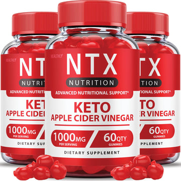 (3 Pack) NTX Keto Gummies Max Strength Ntx Keto Acv Gummies Advanced, Ntx Nutrition