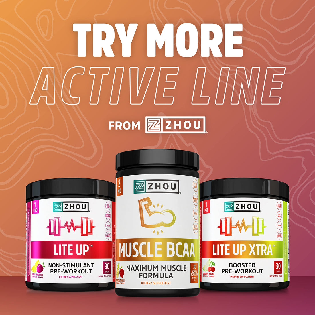 Zhou Nitric Oxide with L Arginine, Citrulline Malate, AAKG and Beet Root | Powerful N.O.