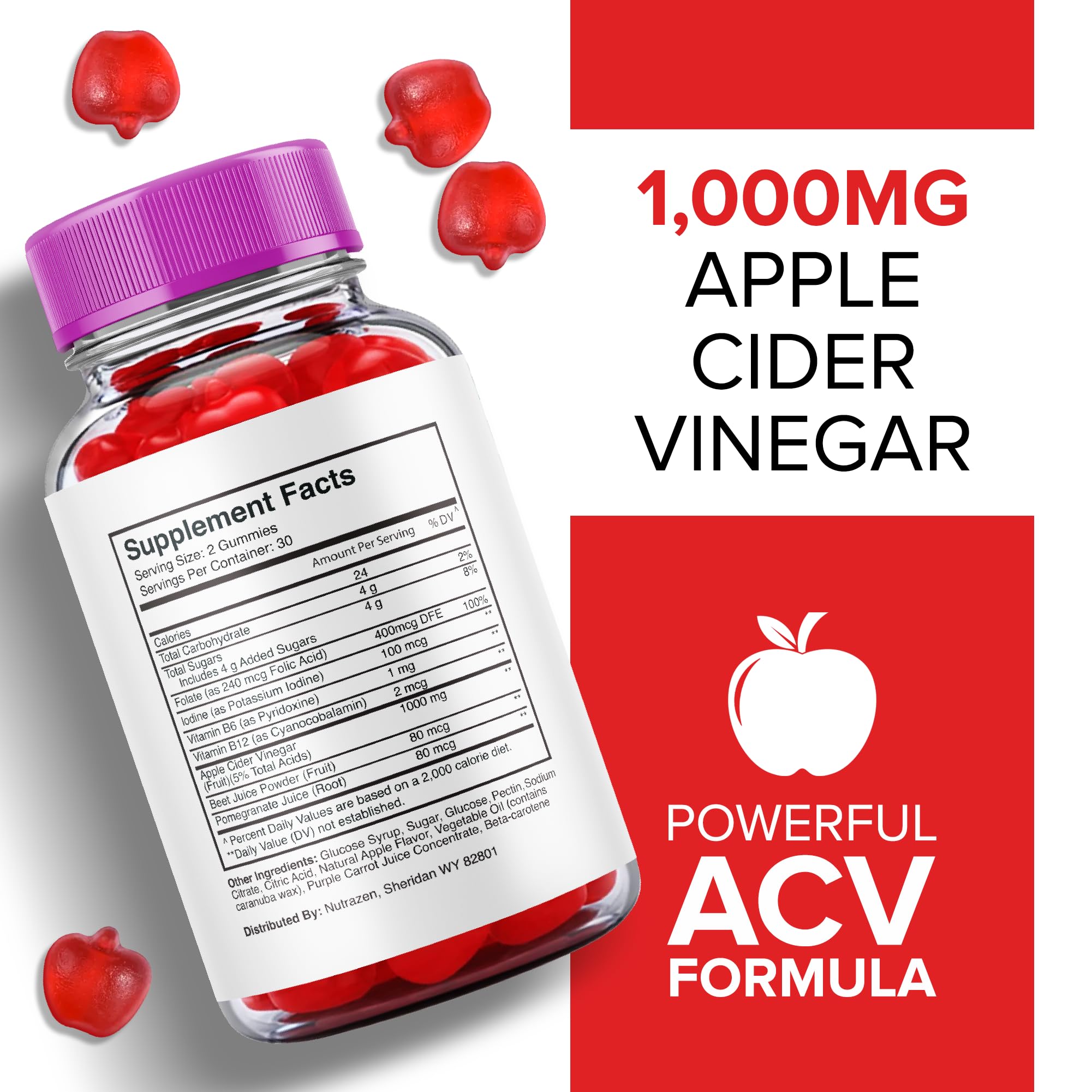 (5 Pack) Nutrizen Keto Acv Gummies - Official Formula - Nutrizen Keto + Acv Gummies Healthly