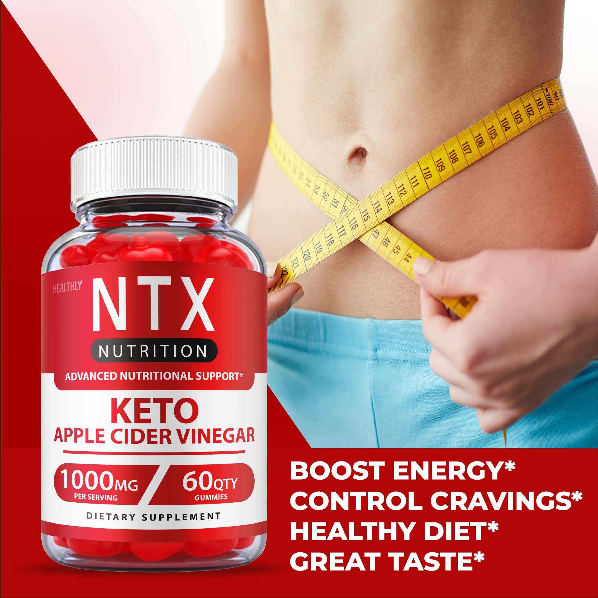 (3 Pack) NTX Keto Gummies Max Strength Ntx Keto Acv Gummies Advanced, Ntx Nutrition Healthly