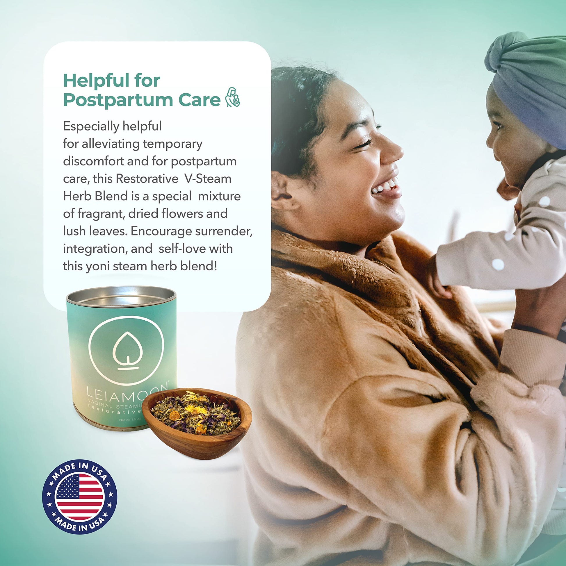 Leiamoon - Vaginal Steam Herbs Blends V Steam Kit for Cleansing, Regulating, and Balancing Leiamoon