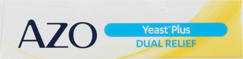 AZO Yeast Plus Dual Relief Tablets, Yeast Infection and Vaginal Symptom Relief, Relieves Itching & Burning AZO