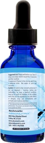 Absonutrix Berberine Supplement 600 mg, 4 Fl Oz Large Bottle, Healthy Weight Loss Support Absonutrix