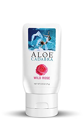 Aloe Cadabra Natural Organic Personal Lubricant and Vaginal Moisturizer, Wild Rose, 2.5 Ounce Aloe Cadabra