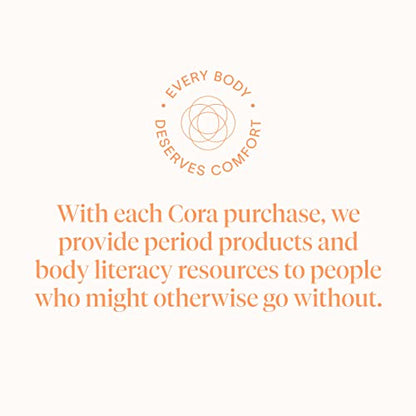 Cora Organic Applicator Tampons | Super Absorbency | 100% Organic Cotton, Unscented