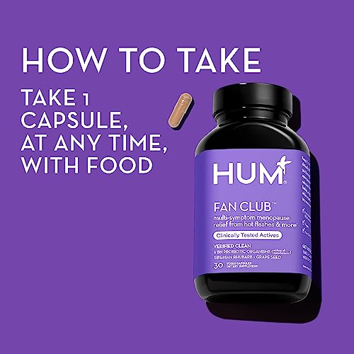HUM Fan Club - Menopause Probiotic Supplement with Siberian Rhubarb for Women HUM